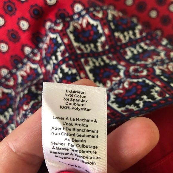 Talbots Red White and Blue Skirt Size 10 - Picture 4 of 6